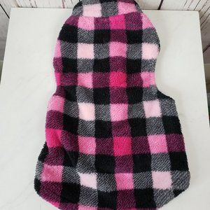 Dog Sweater Vest Size Large Plaid Purple